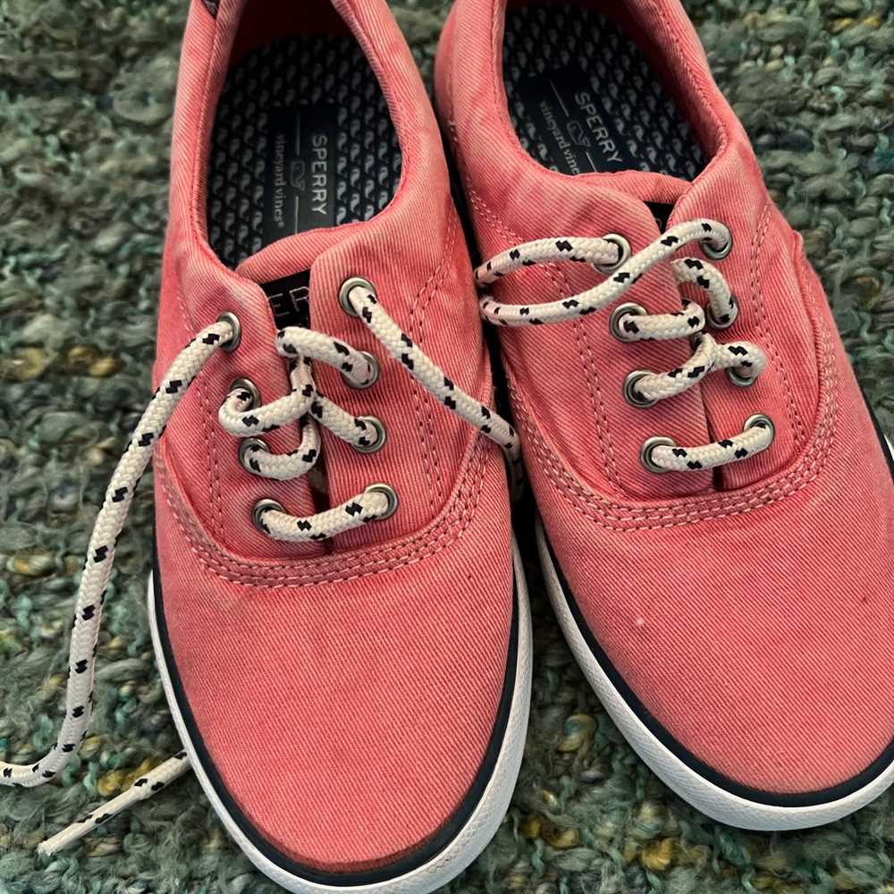 Sperry/Vineyard Vines Canvas Lace-Up Topsiders